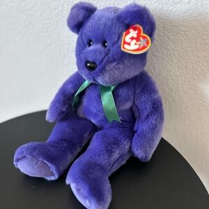 Vintage - Ty Purple Plush Beanie Baby - “Employee Bear”